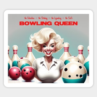 SciFi Bowling Queen Sticker